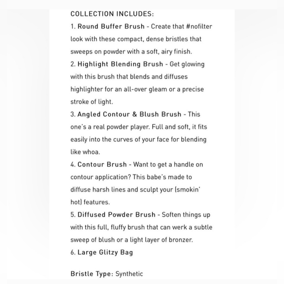 Morphe NIB Complexion Crew 5 pc Face Brush - Picture 5 of 7